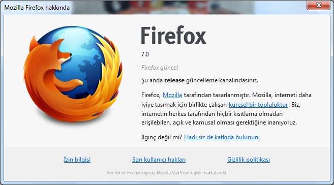 Mozilla Firefox v7.0 Final Türkçe (Win/Mac/Linux)
